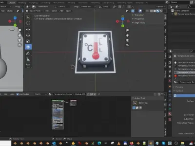 Temperature-Sensor-1-Module  3D model