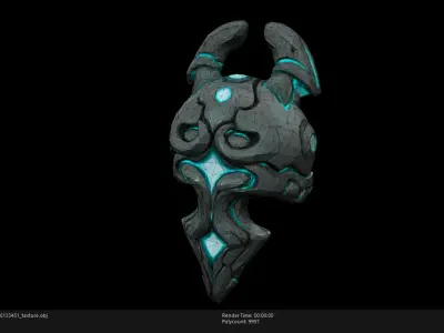 Low Poly Stylized Celestial Sentinel 2 Low-poly 3D model