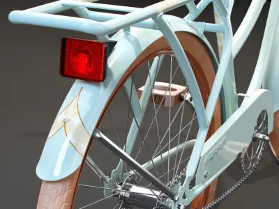 Huffy Nel Lusso Womens Cruiser Bike with Basket 3D model
