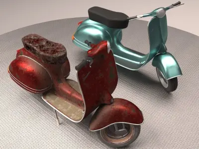Vespa-Nostalgia vespa 3D model