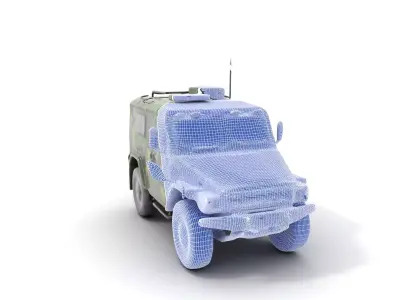 Camouflage Armored Vehicle model pack Low-poly 3D model by vfxcgartist from CGTrader
