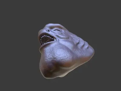 HEAD-R3 high poly sculpt 3D model