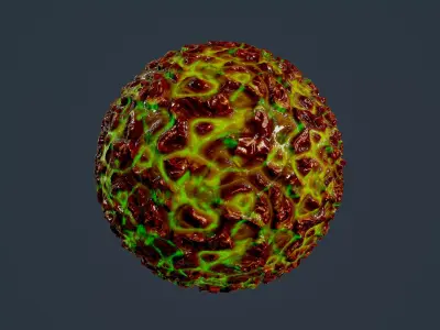 Sci-fi Alien Creature Environment Seamless PBR Texture 42 Texture