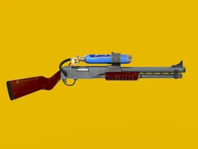 Charge Shotgun 3d model  Low-poly 3D model