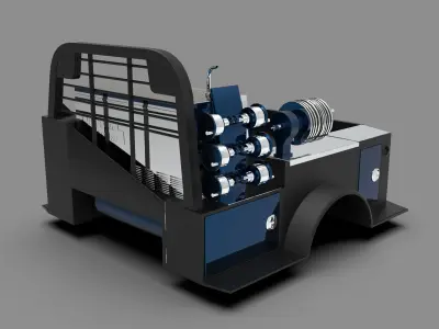 Welding Truck - Mobile Workstation for Heavy-Duty Jobs Low-poly 3D model