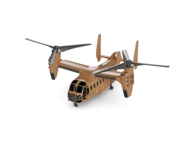 Tiltrotor Aircraft 3D model order