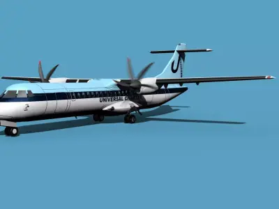 ATR  ATR-72-600 Universal Charter 3D model