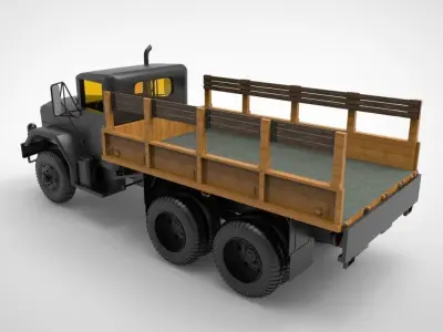 M35 half ton Cargo Truck 3D model