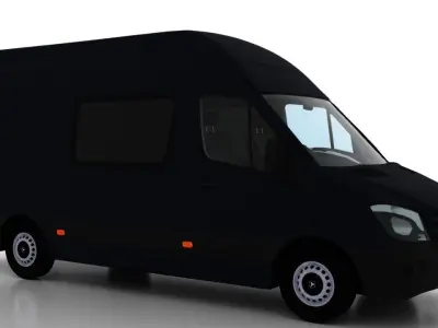 Mercedes Benz Sprinter L2H3 2015 Crew Van UK 3D model
