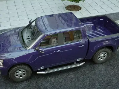 Generic Pickup v13 Low-poly 3D model