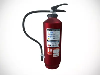 Fire Extinguisher Low-poly 3D model 30