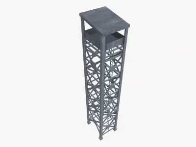 Watching Tower Low-poly 3D model purchase