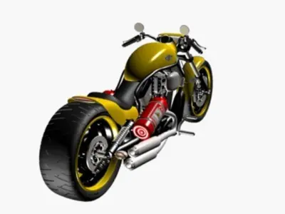 Motorcycle harley 3D model