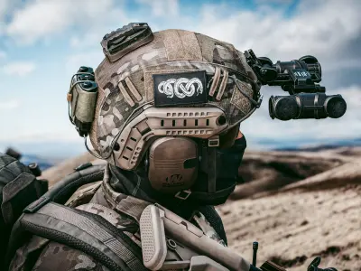 OPSCORE FAST XP BALLISTIC HELMET Low-poly 3D model