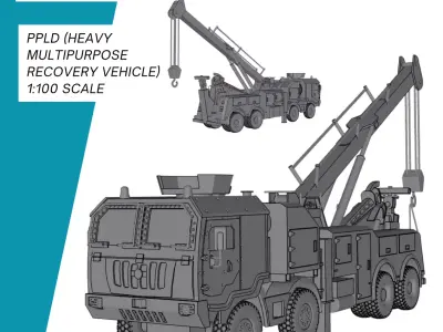 PPLD Porteur Polyvalent Logistique de Depannage NATO 3D print model