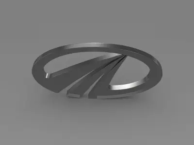 mahindra logo 3D model by Sergey