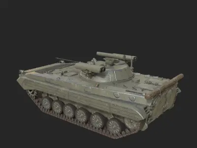 5 coatings of Russian BMP2M BMP-2M infantry fighting vehicle Low-poly 3D model