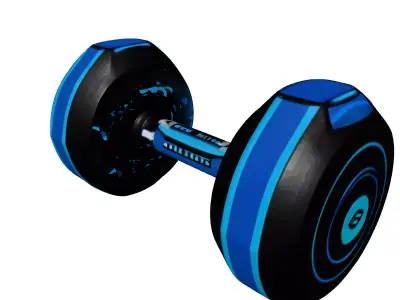 Futuristic Cybernetic Smart Dumbbell 3D model