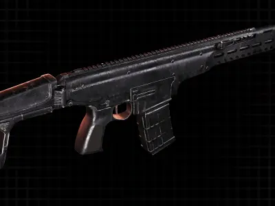 PWS UXR Rifle 3D model 3D model
