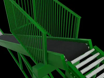 Conveyor Belt Rack 3D model