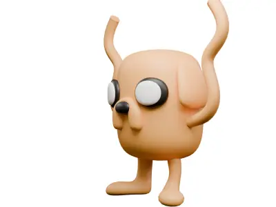 Jack The Dog Free low-poly 3D model