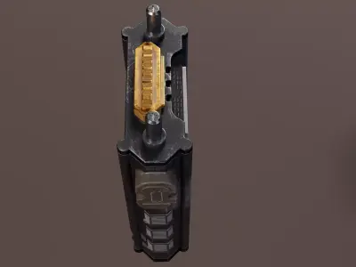 Technical machine controler Low-poly 3D model