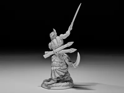 Enemy Swordsman from Nowhere 3D print model