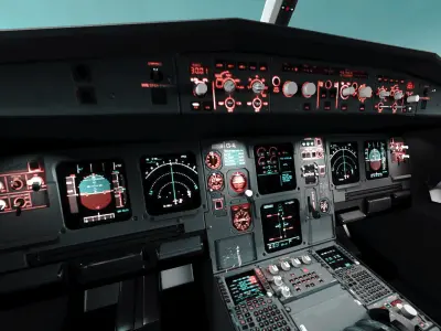  Airplane Cockpit (A320) 