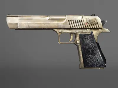 Desert Eagle Handgun Free low-poly 3D model