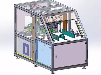 Fully Automatic Diaper and Sanitary Pad Packaging Machine 3D model