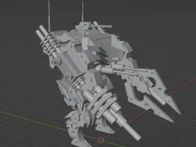 Robot war Free 3D print model
