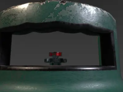 Gas Tank PBR Model Low-poly 3D model
