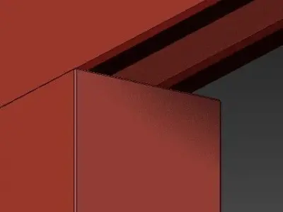 LED TRACK LIGHT  RECTANGULAR  ALUMINUM  COMMERCIAL 3D model