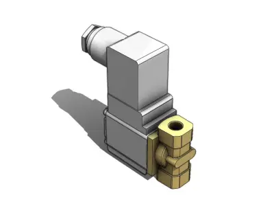 Valvula Solenoide SMC VX212BZ2A Solenoid Valve 3D model
