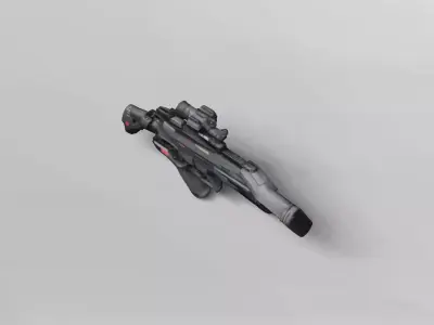 High-Detail Tactical Assault Rifle 3D Model 3D model