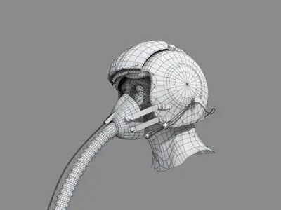 Pilot Helmet 3D model