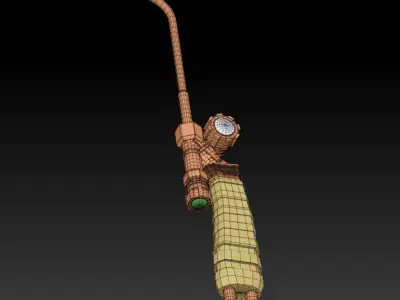 Welding Torch Low-poly 3D model