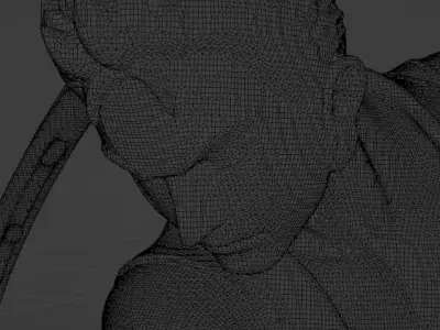 Anime Swordsman Action Figure STL  Single Part Statue 3D print model
