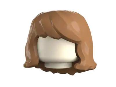 Custom3Dprint Minifigure Accessory - Minifigure Hair S3 - 05 3D print model