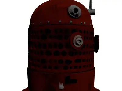 Industrial SciFi Heater Prop 3D model