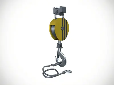 Crane Hook 3D model 7