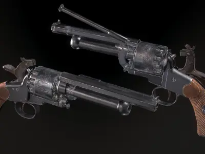 LeMat Revolver Low-poly 3D model purchase