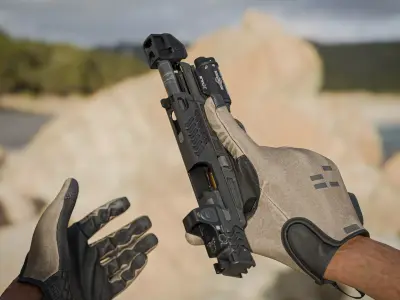 SMITH AND WESSON MP 20 SPEC SERIES RIGGED Low-poly 3D model