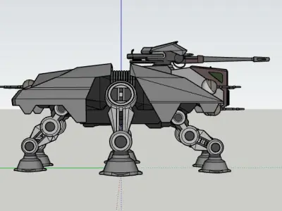AT-TE Star Wars Low-poly 3D model