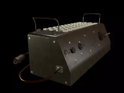 Radio Prop Low-poly 3D model