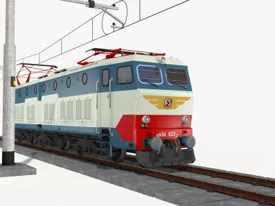  Electric Locomotive FS E656 