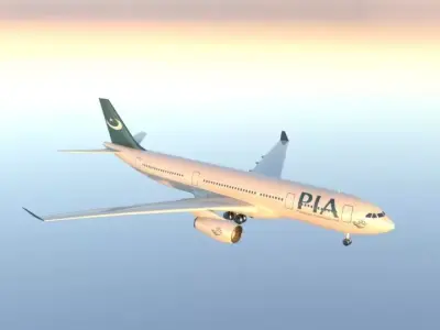 Aircraft Low-poly 3D model purchase