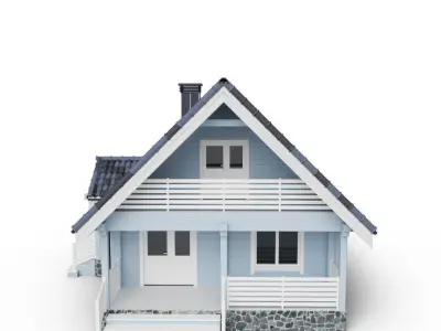 Private house 3D model buy