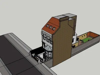 Residential Design London 3D Model Low-poly 3D model