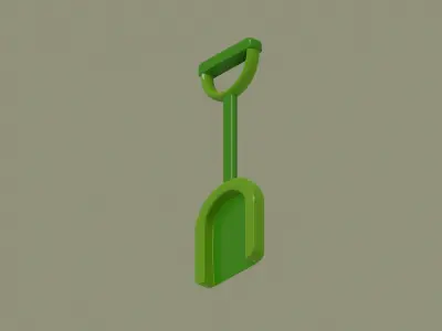 Toy Shovel 3D model